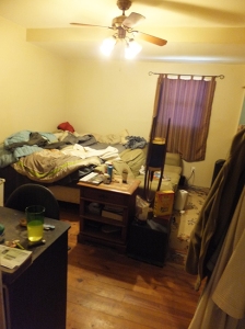 …Said mostly finished room... our first and currently bed/living/den/office room.